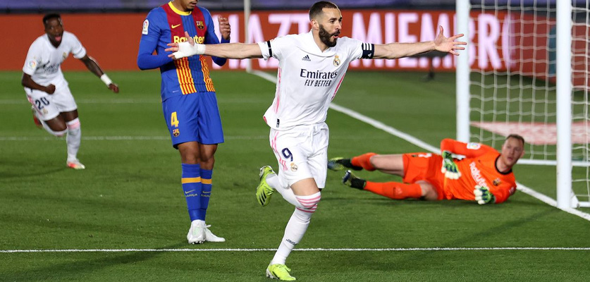 زيدان يقود ريال مدريد لفوز ثمين على حساب برشلونة