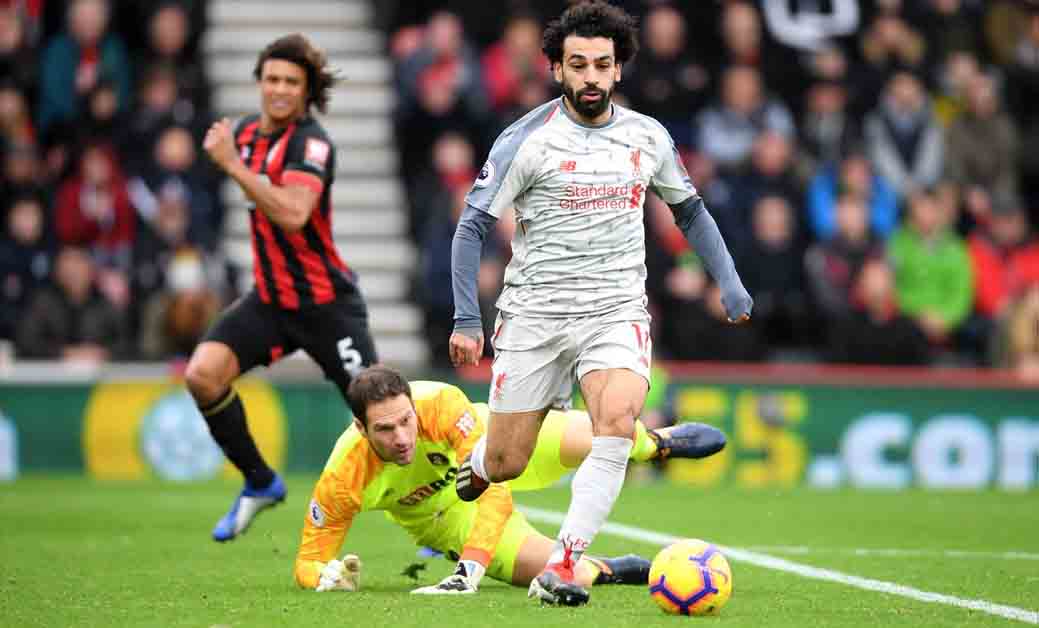 ليفربول يتصدر البريمرليغ بعد انتصاره على بورنموث