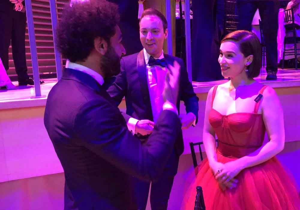 محمد صلاح يخرج بأول رد على صورته مع النجمة إيميليا كلارك