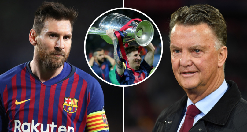 فان غال يهاجم ميسي بسبب دوري أبطال أوروبا
