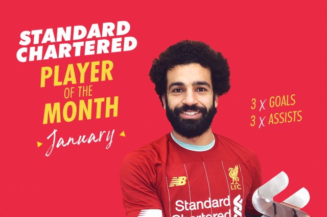 جماهير الريدز تختار محمد صلاح أفضل لاعب في شهر يناير