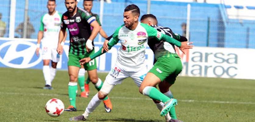 العصبة الإحترافية المغربية لكرة القدم تأجيل مباراة الرجاء و برشيد