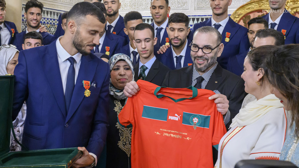 الملك محمد السادس يهنئ أعضاء المنتخب المغربي للشبان بعد إنجازهم في كأس أفريقيا للأمم