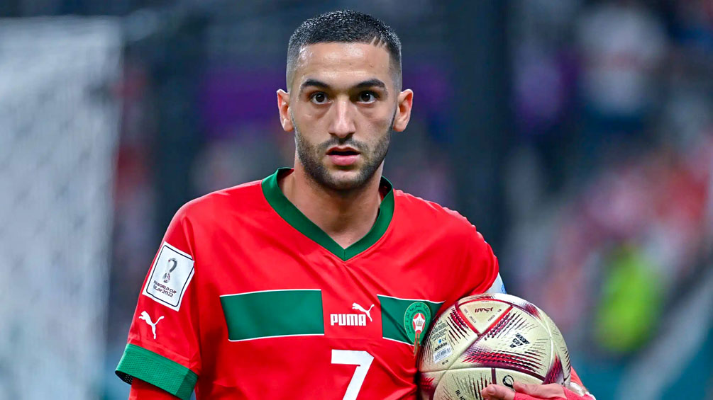 المغربي حكيم زياش مرشح  لجائزة أفضل لاعب في الجولة 5 من مجموعات دوري الأبطال